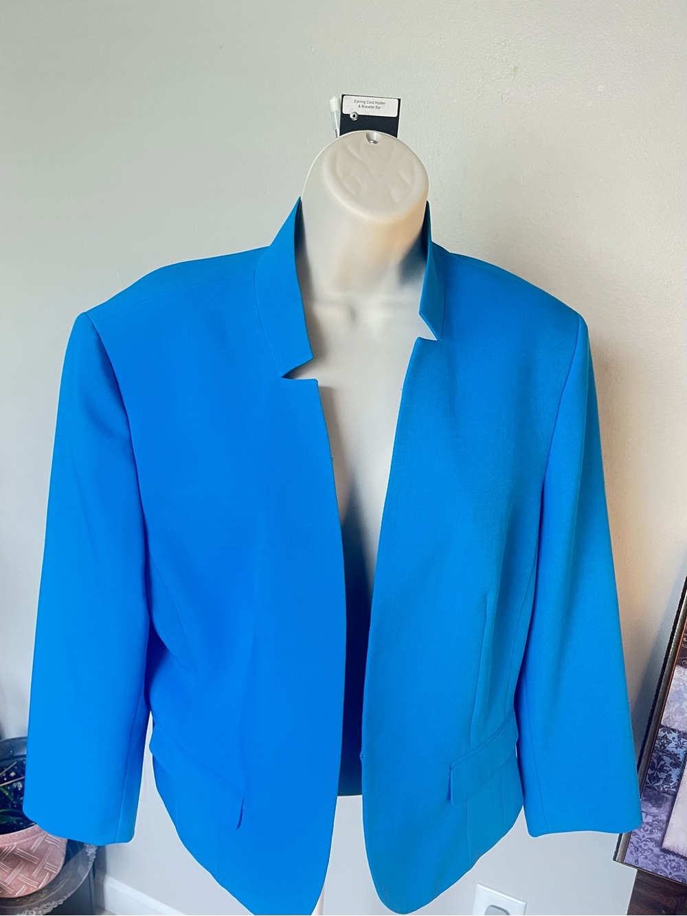 JONES STUDIO Separates  Blue Open Front Blazer